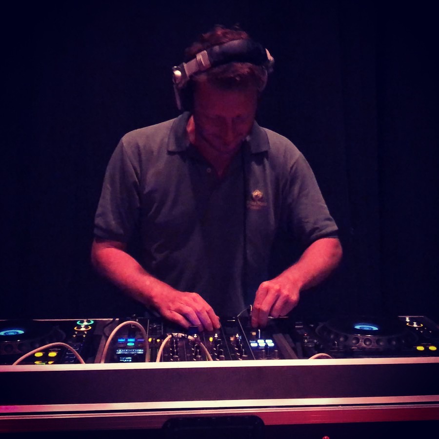 Jack Orange behind the decks