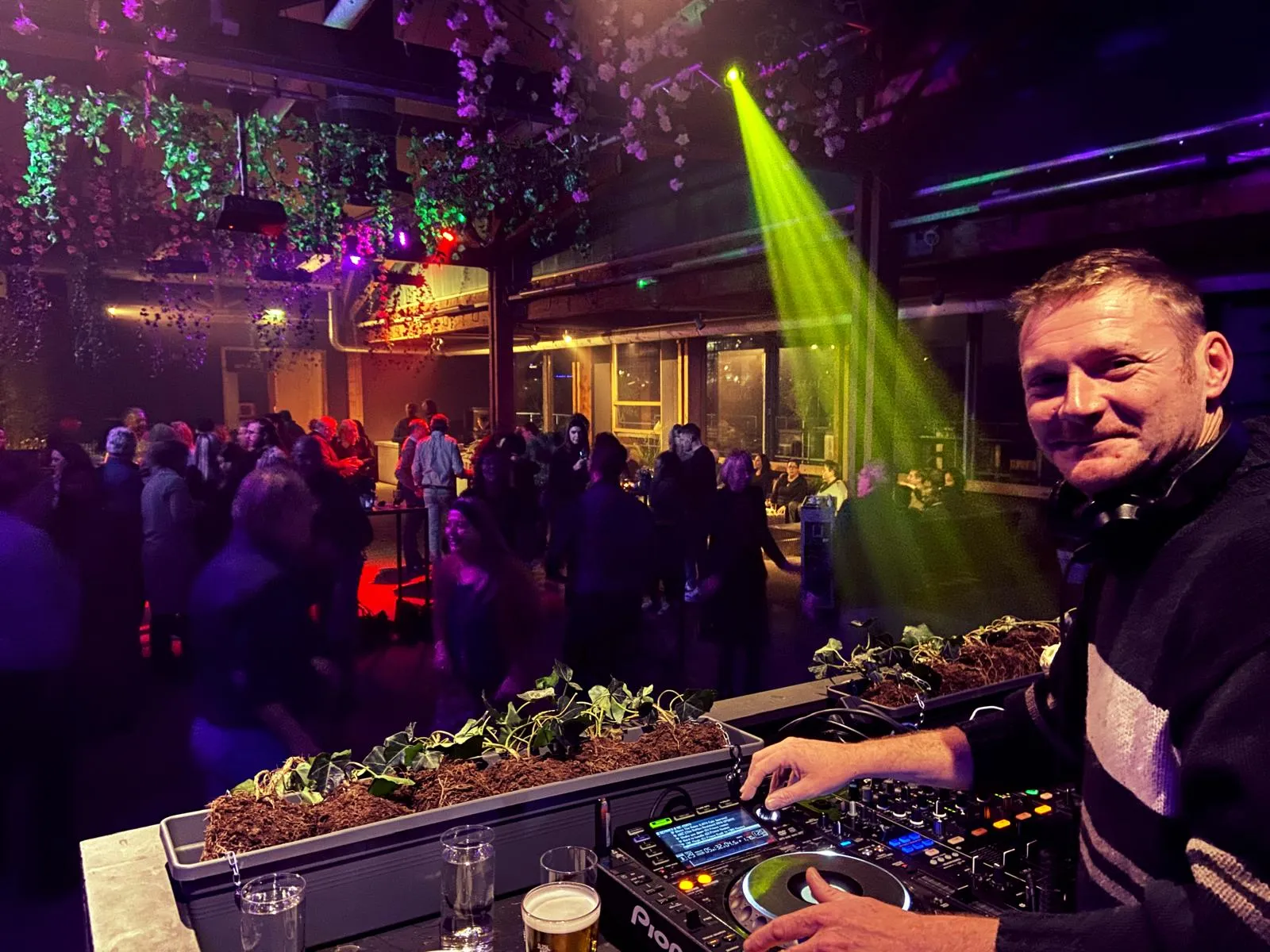 Jack Orange in the DJ booth